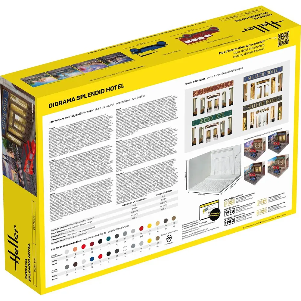 Starter Kit Diorama Splendid Hôtel - Heller 52330 - 1/24 - 2