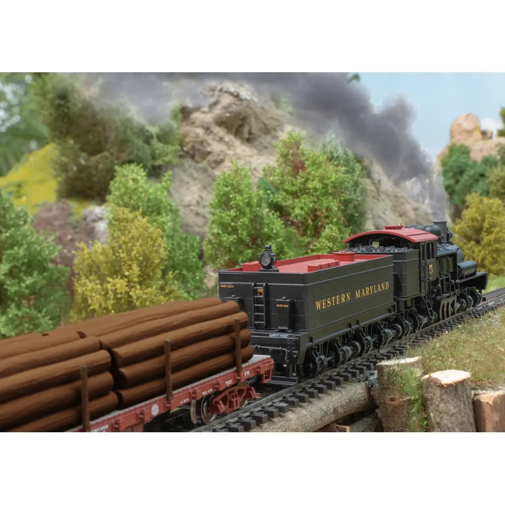 Locomotive à vapeur type Shay, N°5, Western Maryland, USA - Märklin 38700 - HO 1/87 - Ep II - Digital sound fumigène - 3R - 15
