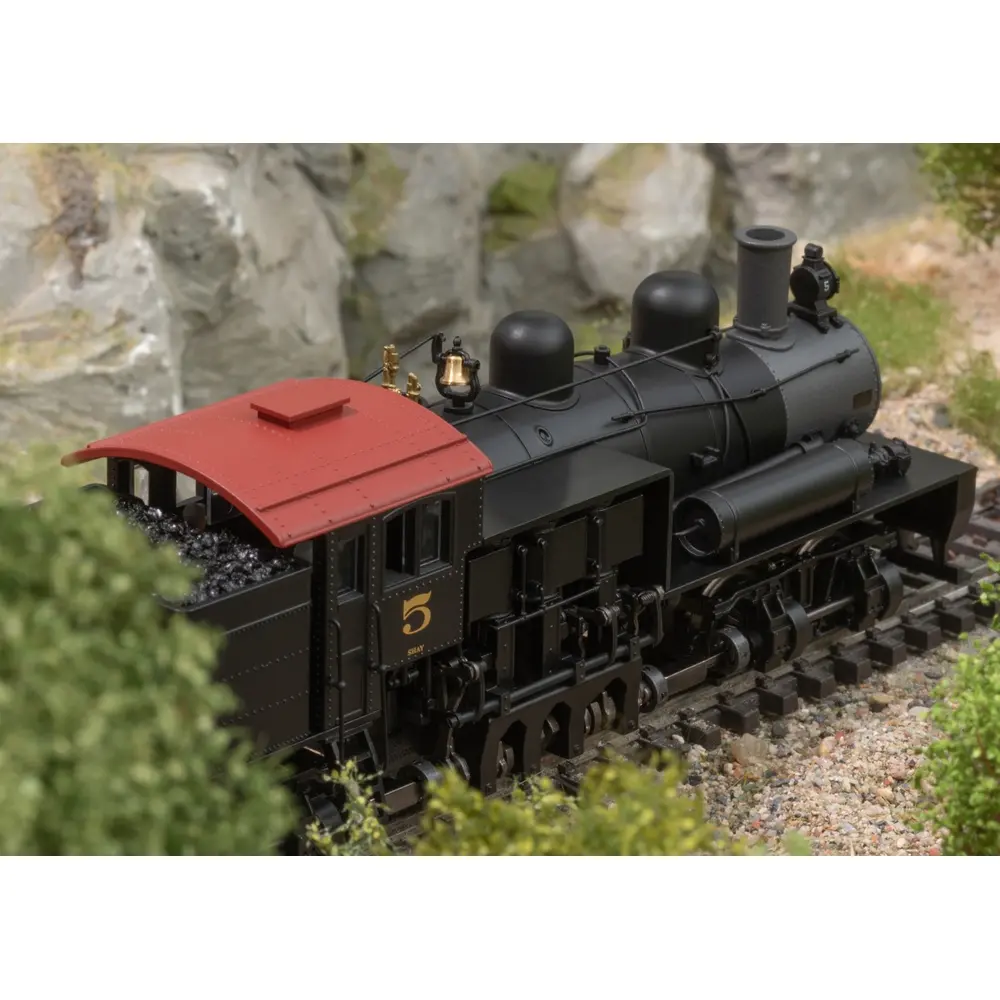 Locomotive à vapeur type Shay, N°5, Western Maryland, USA - Märklin 38700 - HO 1/87 - Ep II - Digital sound fumigène - 3R - 9