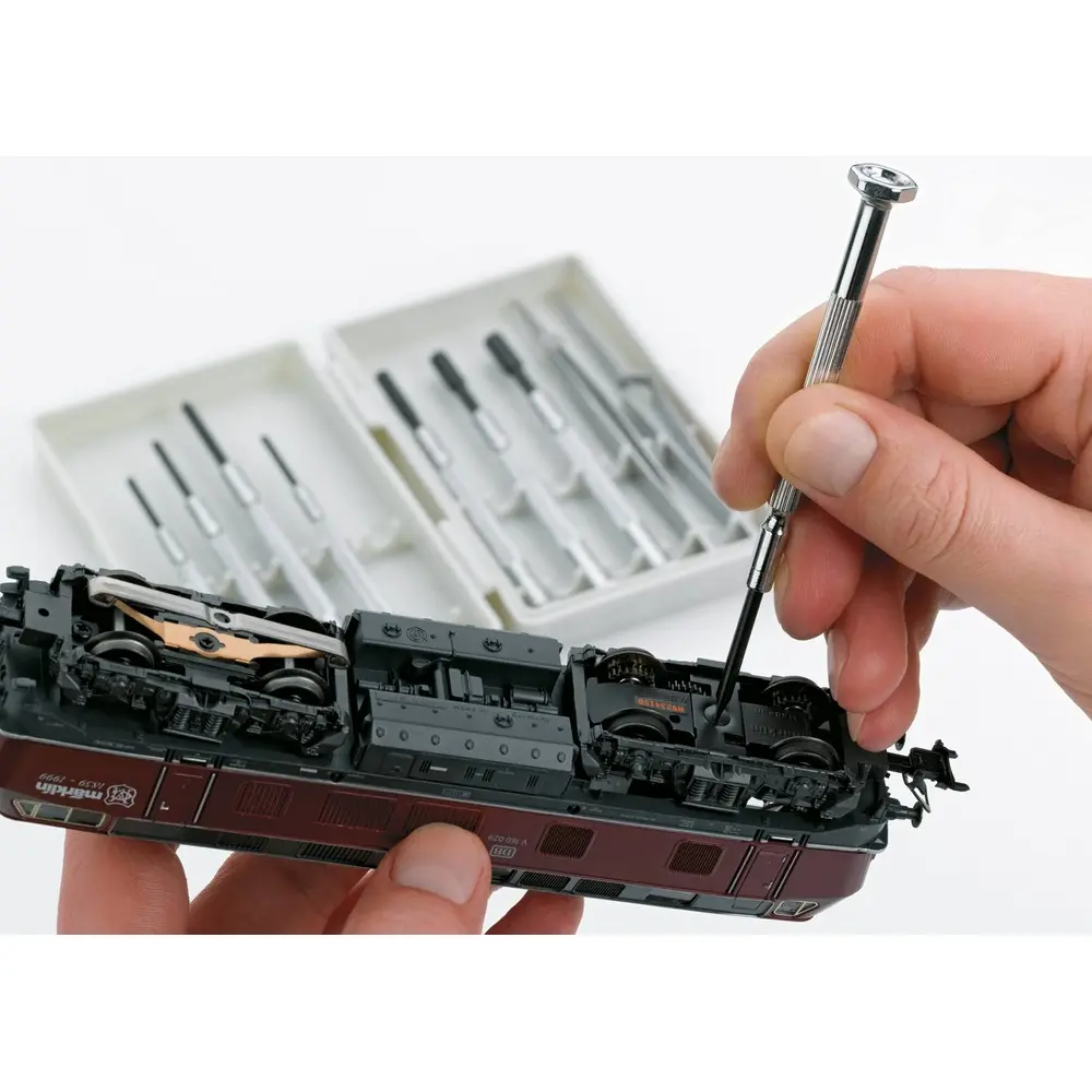 Kit 10 outils spéciaux - entretien locomotive MARKLIN 70900 - HO, N, TT, Z - 2