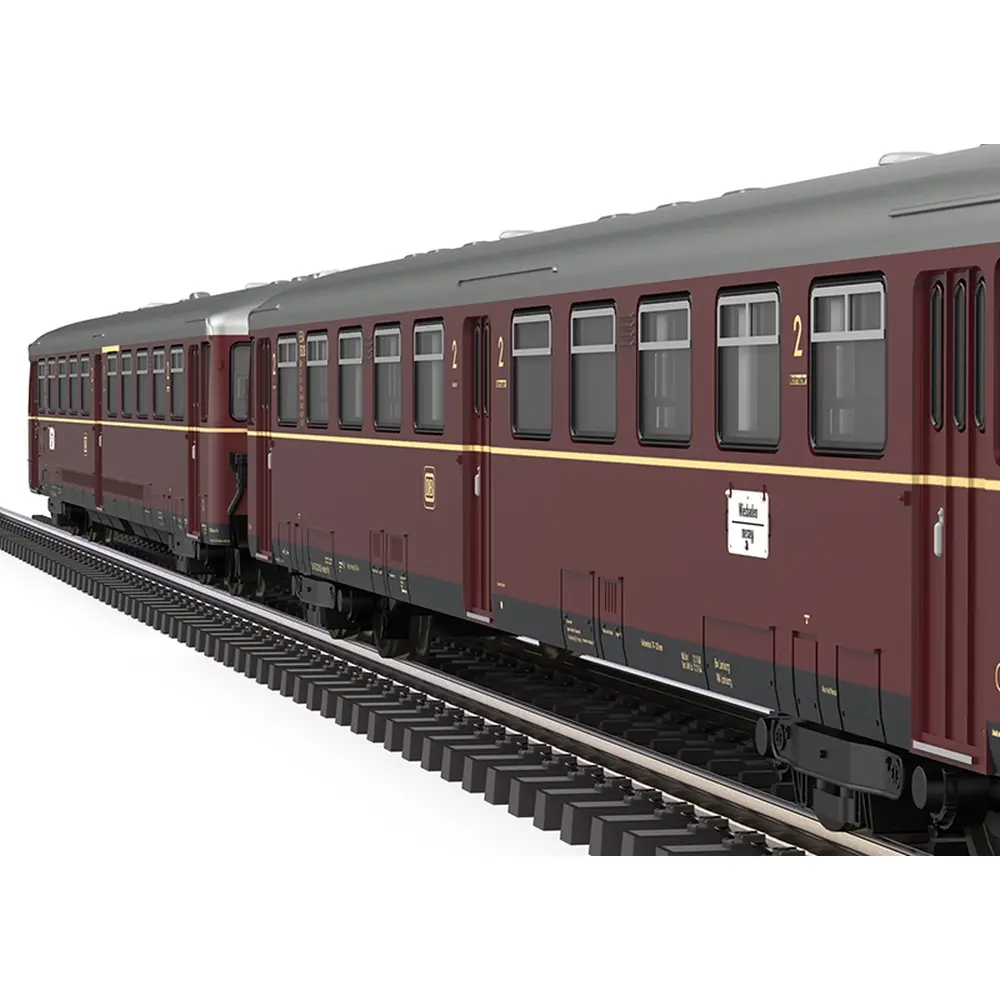 Automotrice à accumulateurs série ETA 150 avec voiture-pilote série ESA 150 - Märklin 88250 - Z 1/220 - DB - Ep III - 2R - 4