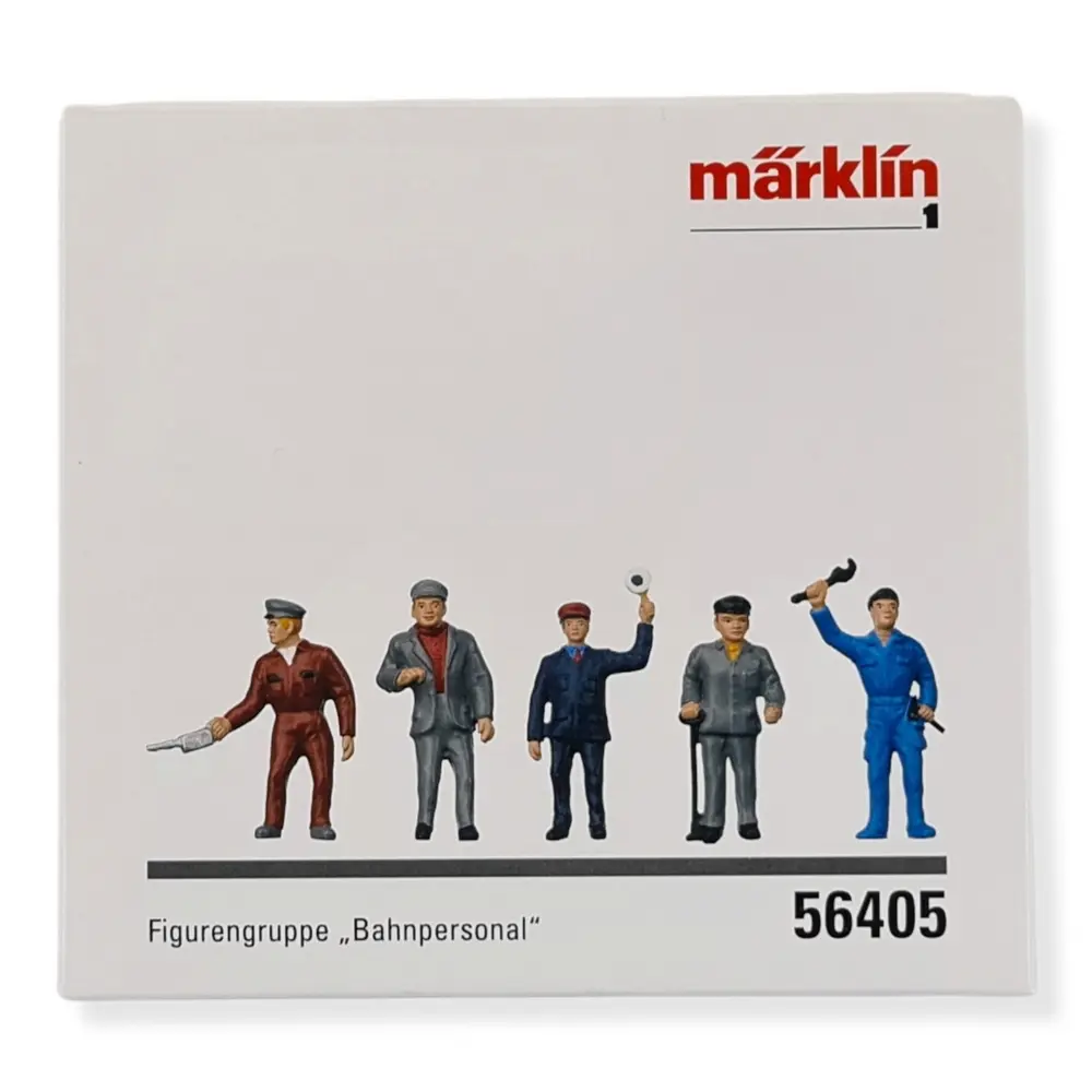 Set 3 personnages "Personnel ferroviaire" Marklin 56405 - I : 1/32 - EP III / IV - 2