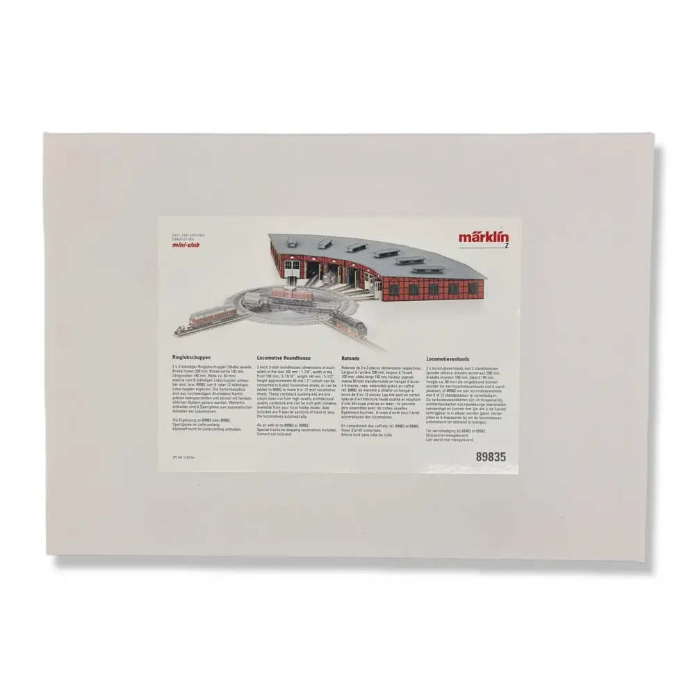 Rotonde pour 6 locomotives miniatures Marklin 89835 - Z 1:220 - EP I à VI - 2