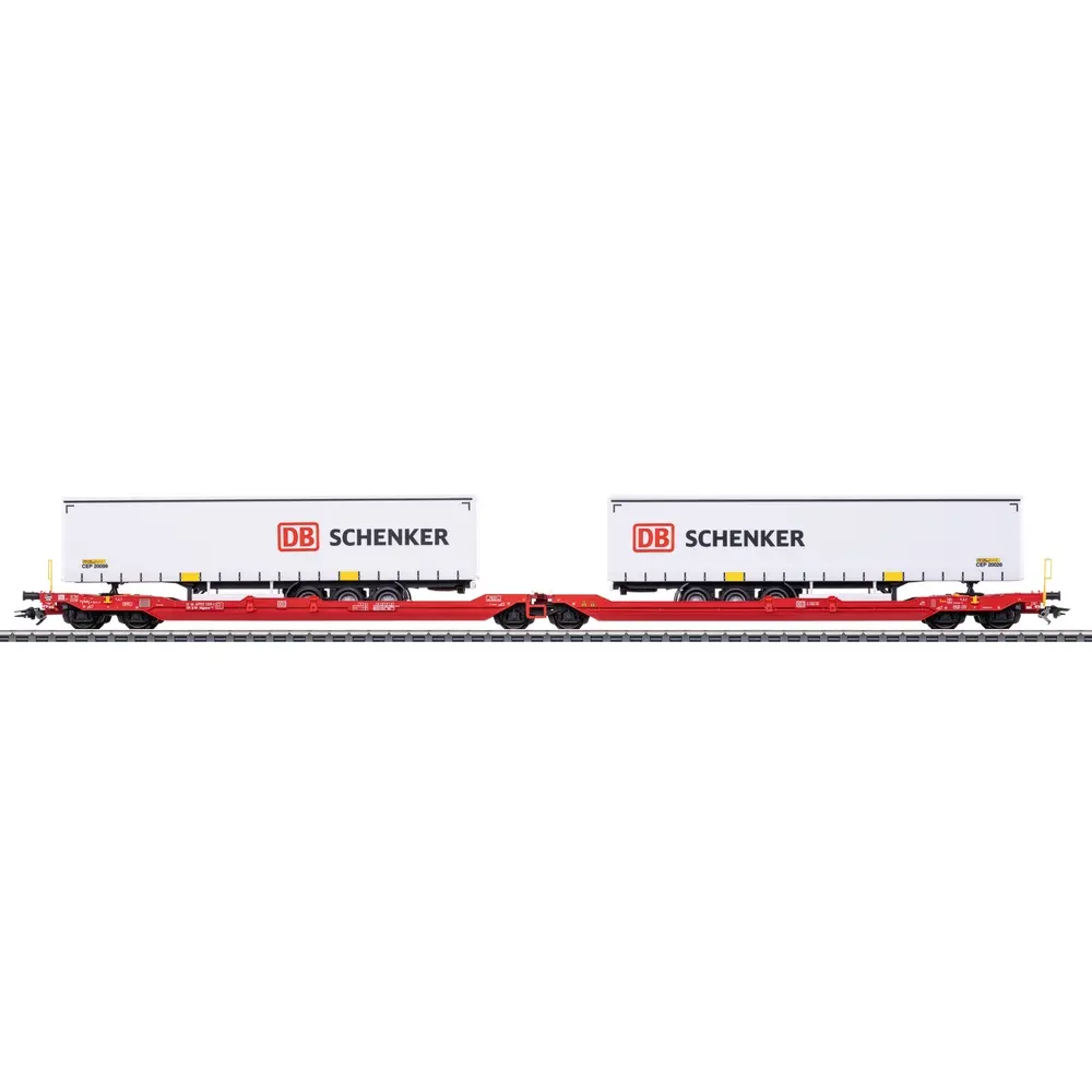 Double wagon-poche Sdggmrss 738 - Märklin 47470 - HO 1/87 - DB AG - Ep VI - 3R - 2
