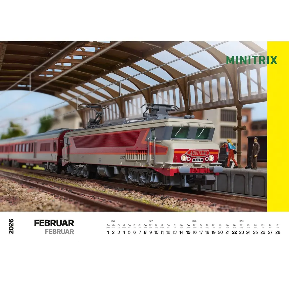 Calendrier mural Märklin/Trix 2026 - Märklin 19726 - 2