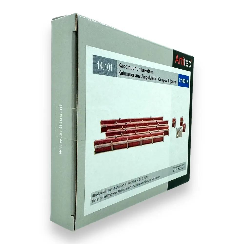Parapet de quai en brique - Artitec 14.101 - N 1/160 - 2