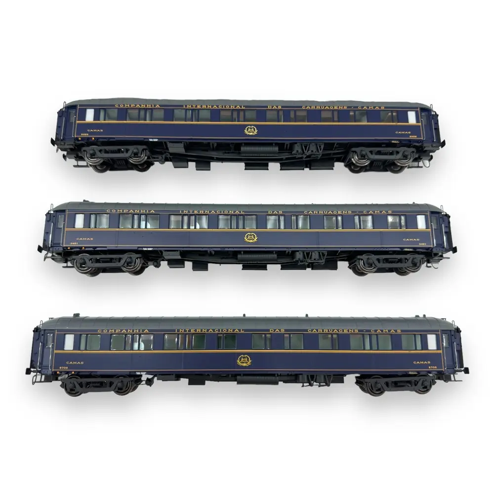 Set de 3 voitures lits WL S3 - LS Models 49320 - HO 1/87 - CIWL - Ep IV - 2R - 3