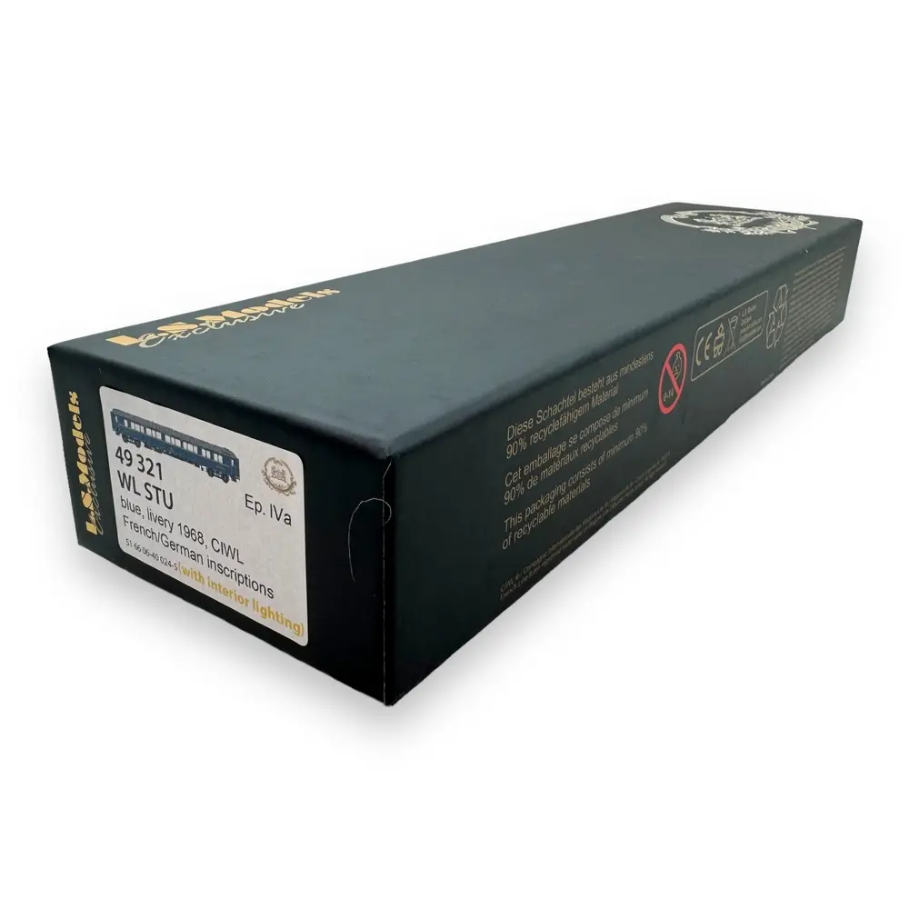 Voiture-lits WL STU - LS Models 49321 - HO 1/87 - CIWL - Ep IV - 2R - 4