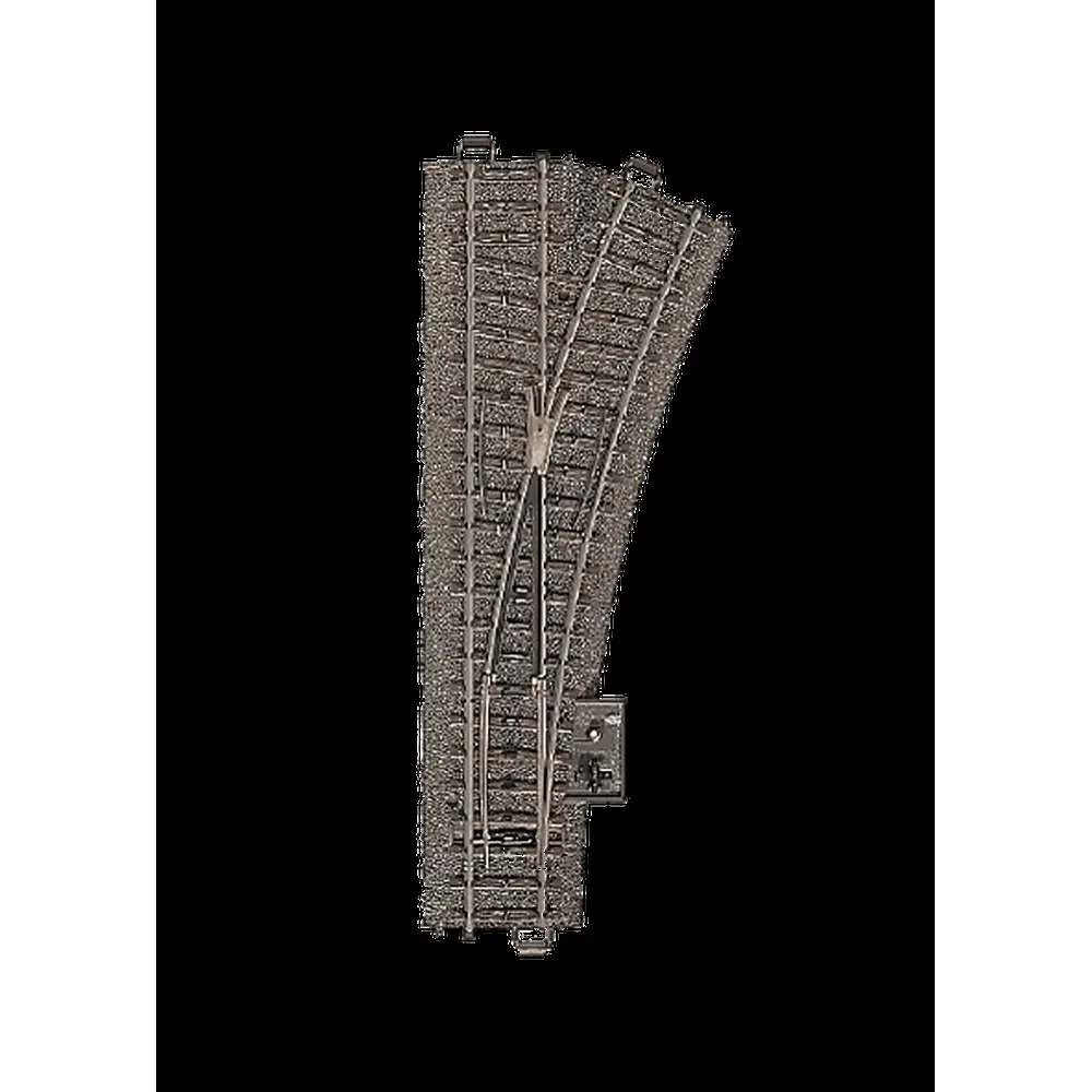 Aiguillage à droite R2 24,3° Marklin 24612 - 188,3 mm - HO : 1/87 - Code 83 - Voie C - 2