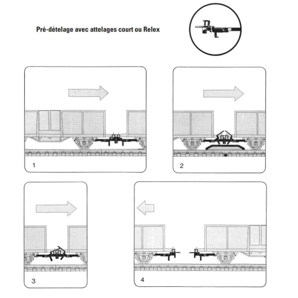 Rail de décrochage électrique Marklin 24994 - 94,2 mm - HO : 1/87 - Code 83 - Voie C - 5
