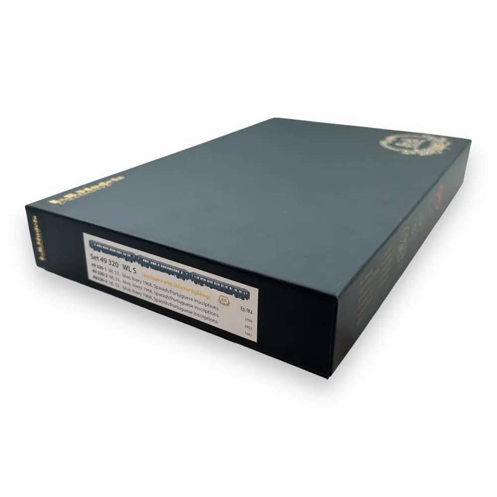 Set de 3 voitures lits WL S3 - LS Models 49320 - HO 1/87 - CIWL - Ep IV - 2R - 7