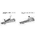 Aiguillage long à droite avec ballast - 12,1° - Marklin 24712 - 236,1 mm - HO : 1/87ème - Code 83 - Voie C - 6