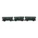 Set de 3 Wagons Trémies ARBEL - MAKETTE 4741 - HO 1/87 - SNCF - EP IV - 2R - 3