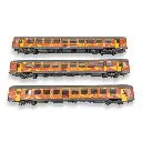 Set 3 Voitures VTU Languedoc Roussillon Carmillon - LS MODELS 40313 - HO SNCF - EP VI - 3