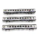 Set 3 Voitures VTU TER Rhône-Alpes - LS MODELS 41202 - HO 1/87 - SNCF - EP VI - 3