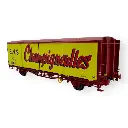 Wagon couvert EVS Hs, jaune/rouge, parois planes "CHAMPIGNEULLES" - LS Models 30689 - HO 1/87 - SNCF - Ep IV - 2R - 2