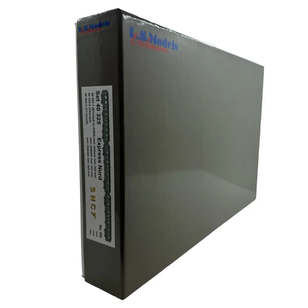 Set de 3 voitures voyageurs - Express Nord - LS Models 40325 - HO : 1/87 - SNCF - EP III - 4