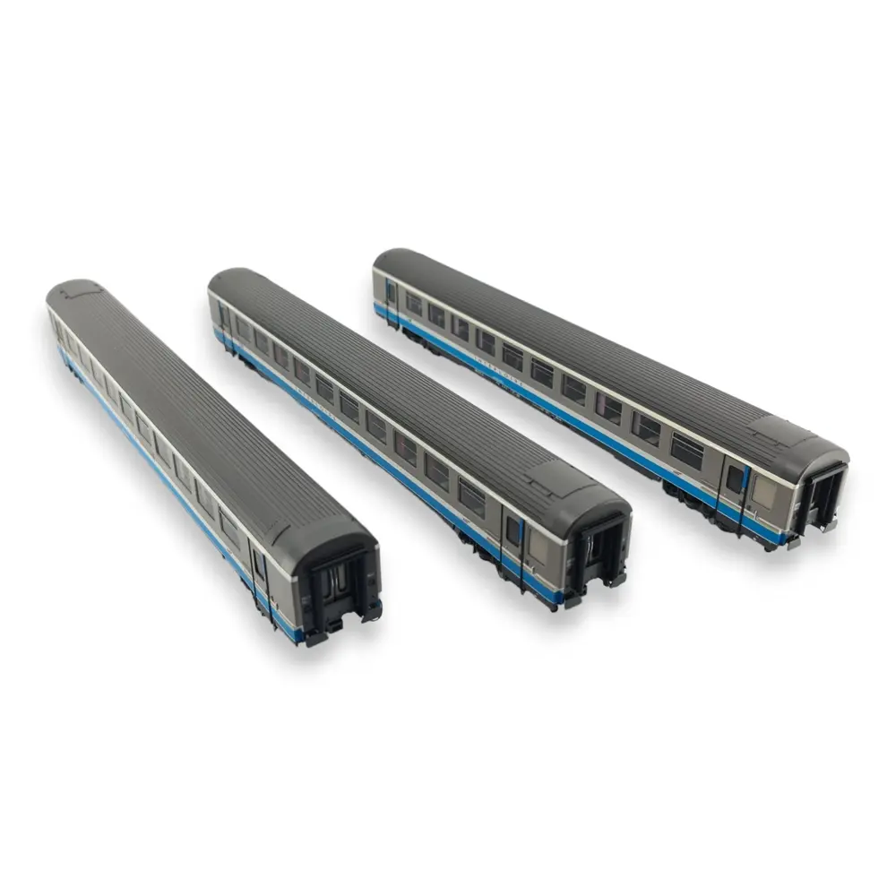 Set 3 Voitures VTU A8/B91/B91 Interloire Origine - LS MODELS 41204 - HO - SNCF - EP V - 2