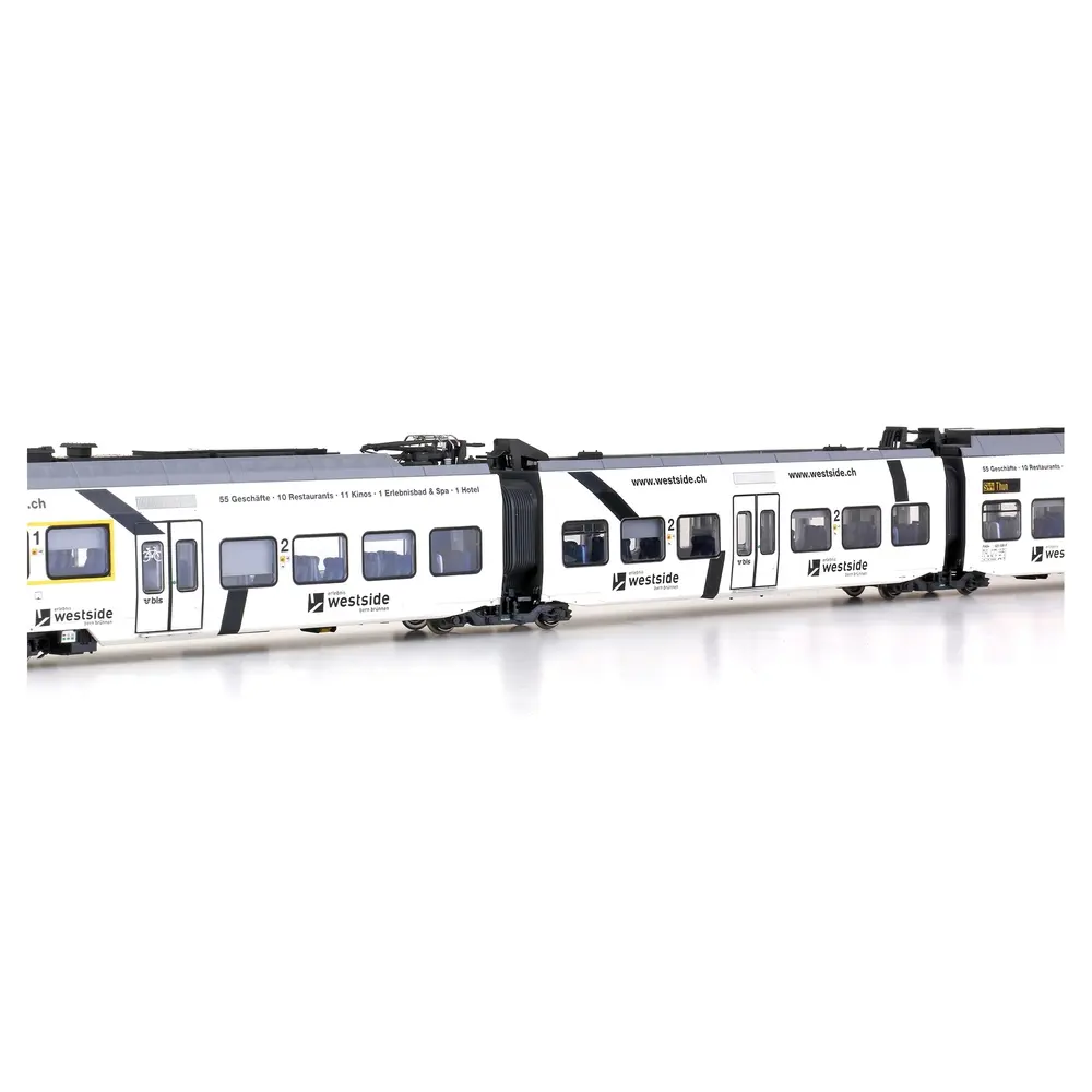 Automotrice Unité multiple RABe 525 NINA en 3 parties du BLS / Westside - LS Models 17203AC - HO 1/87 - Ep.VI - Analogique - 3R - 2