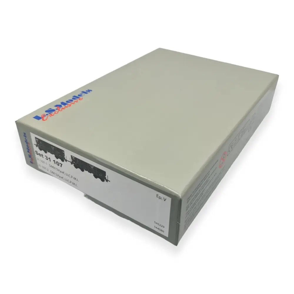 Set de 2 wagons trémies "U.C.P.M.I." - LS Models 31107 - HO : 1/87 - SNCF - EP V - 4