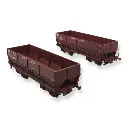 Set 2 wagons tombereaux - LS Models 31114 - HO : 1/87 - SNCF - EP IV - 2