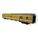 Voiture postale PA UIC livrée jaune/blanche toit gris, bogies Y24X - LS Models 40429 - HO 1/87 - SNCF - Ep IV - 2R - 2