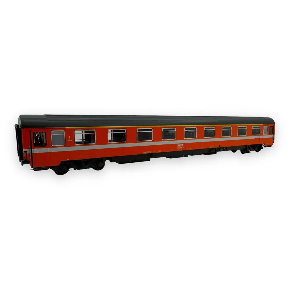 Set de 2 voitures voyageurs VSE A9u, livrée C1, logo encadré - LS Models 40350 - HO 1/87 - SNCF - Ep IV - 2R - 3