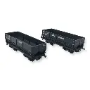 Set 2 wagons tombereaux LS Models 31112 - HO : 1/87 - SNCF - EP IV - 2