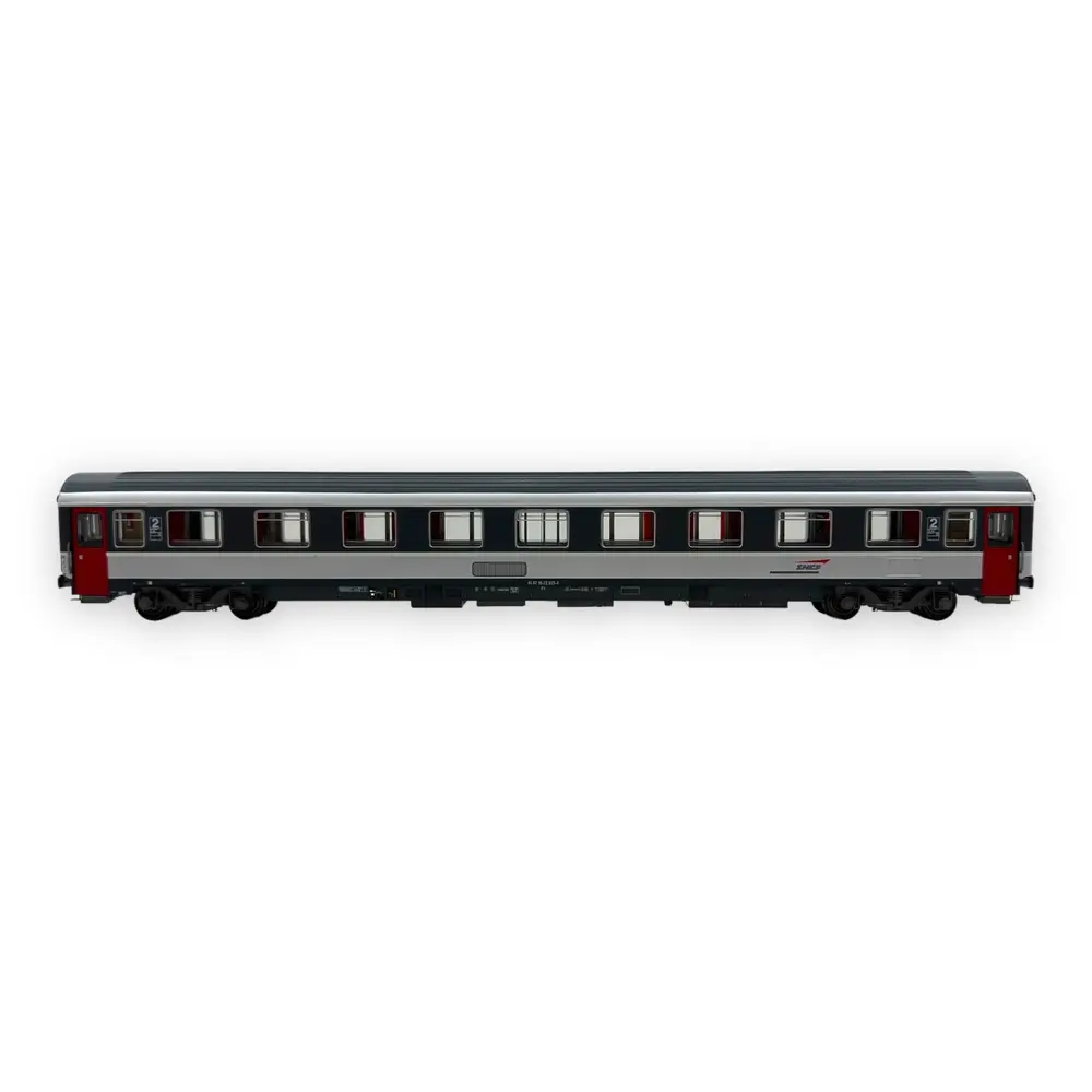 Voiture voyageurs VSE A9u déclassée, livrée corail, logo casquette - LS Models 40388 - HO 1/87 - SNCF - Ep V-VI - 2R - 3