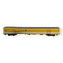 Voiture postale PE UIC livrée jaune/blanche toit gris, bogies Y24X - LS Models 40448 - HO 1/87 - SNCF - Ep V - 2R - 3