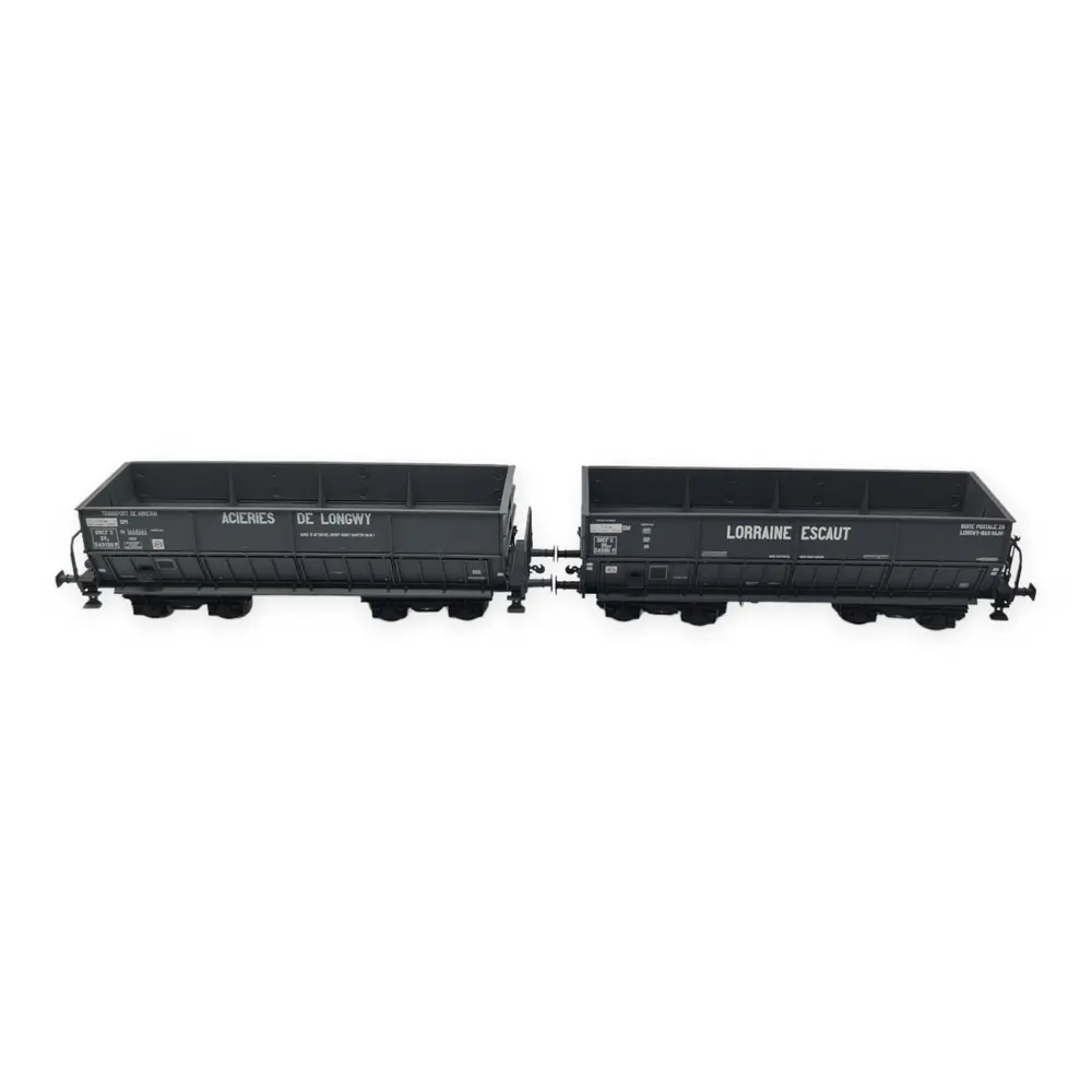 Set de 2 wagons minerais DM LS Models 31103 - HO : 1/87 - SNCF - EP III - 3