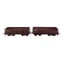 Set 2 wagons tombereaux - LS Models 31114 - HO : 1/87 - SNCF - EP IV - 3