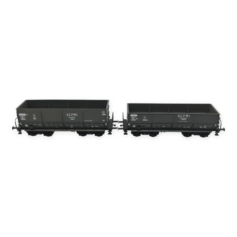 Set de 2 wagons trémies "U.C.P.M.I." - LS Models 31107 - HO : 1/87 - SNCF - EP V - 3