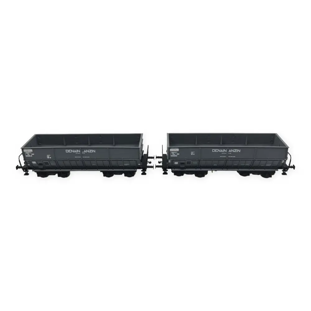 Set de 2 wagons minerais "Denain-Anzin" - LS Models 31102 - HO : 1/87 - SNCF - EP III - - 3