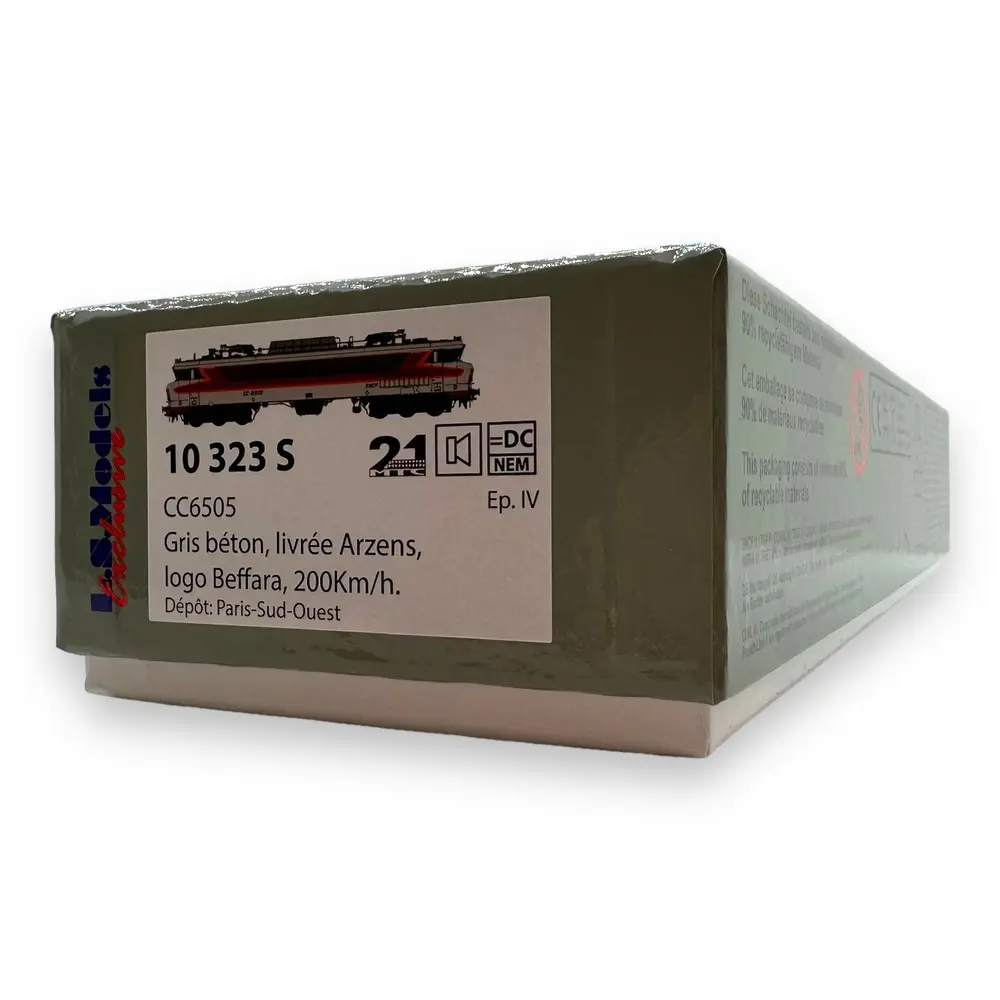 Locomotive Électrique CC 6505 - LS MODELS 10323 S - HO 1/87 - SNCF - EP IV - Digital Sound - DCC - 4