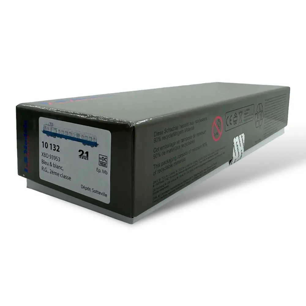 Autorail Picasso XBD 93953 - LS MODELS 10132 - HO 1/87 - SNCF - Dépôt Sotteville - EP IV - 4