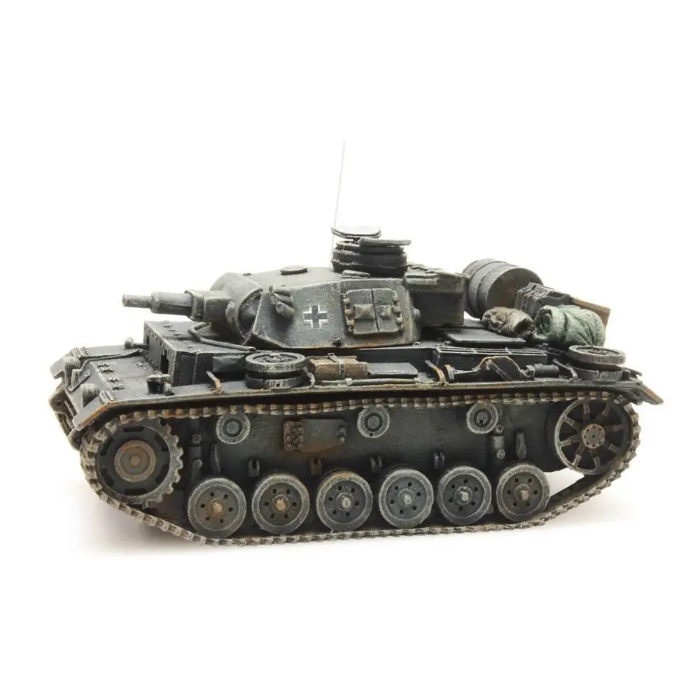 Véhicule militaire allemand Panzerkampfwagen III Gris- Artitec 387.317 - HO 1/87 - 2