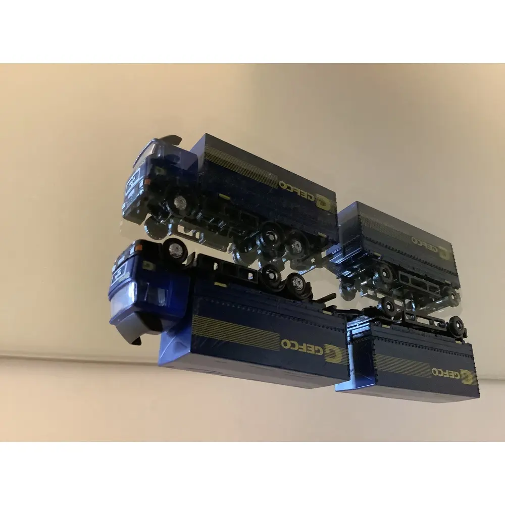 Camion Man F90 caisse mobile 3 essieux GEFCO - Lemke 4635 - N 1/160 - 2