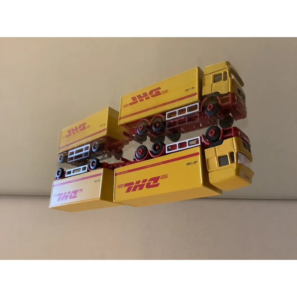 Camion MAN F90 et remorque remorque DHL - HOBBY 66 / LEMKE 4607 - N : 1/160 - 3