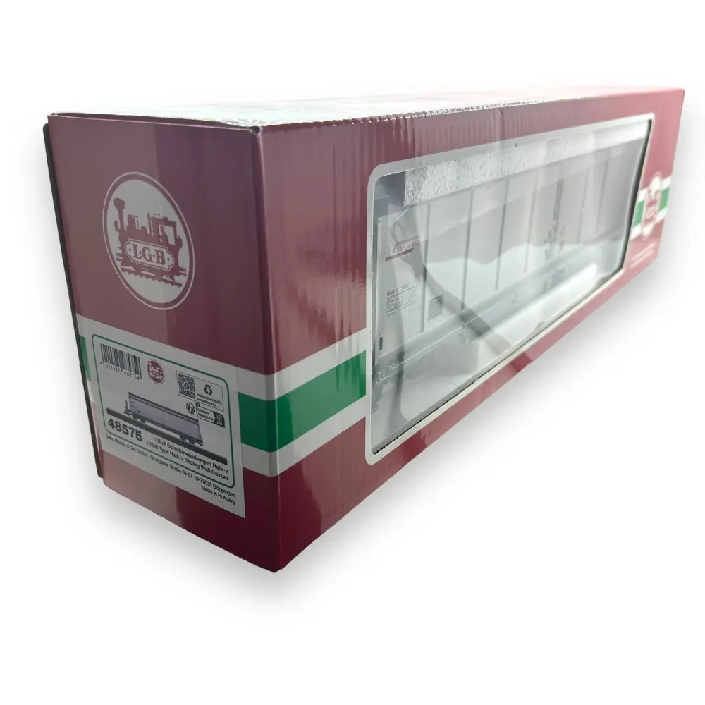 Wagon couvert à parois coulissantes - LGB 48575 - G 1/22.5 - RhB - Ep VI - 2R - 4