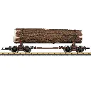 Wagon de transport de bois - LGB 46775 - G 1/22,5 - Ep III - 2R - 2