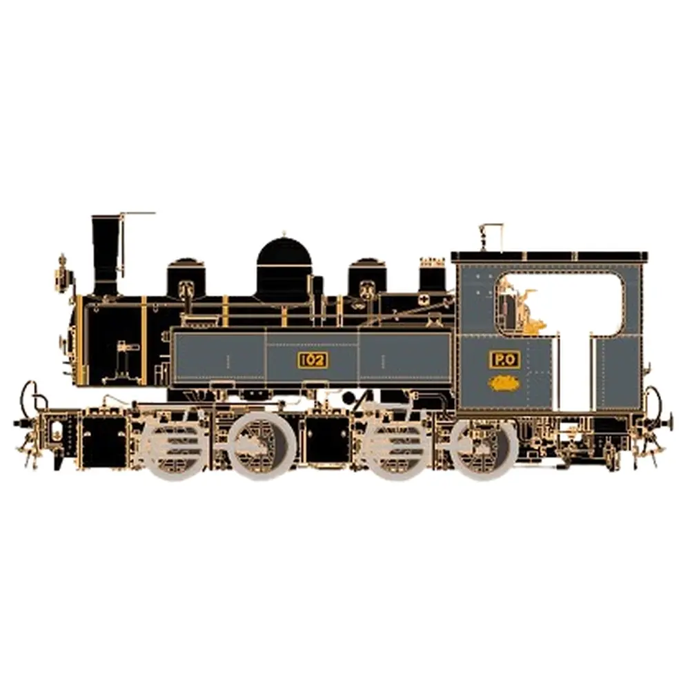 Locomotive à vapeur Mallet 020-020 LEMATEC HOM205.2S - HOm 1/87 - POC - 2