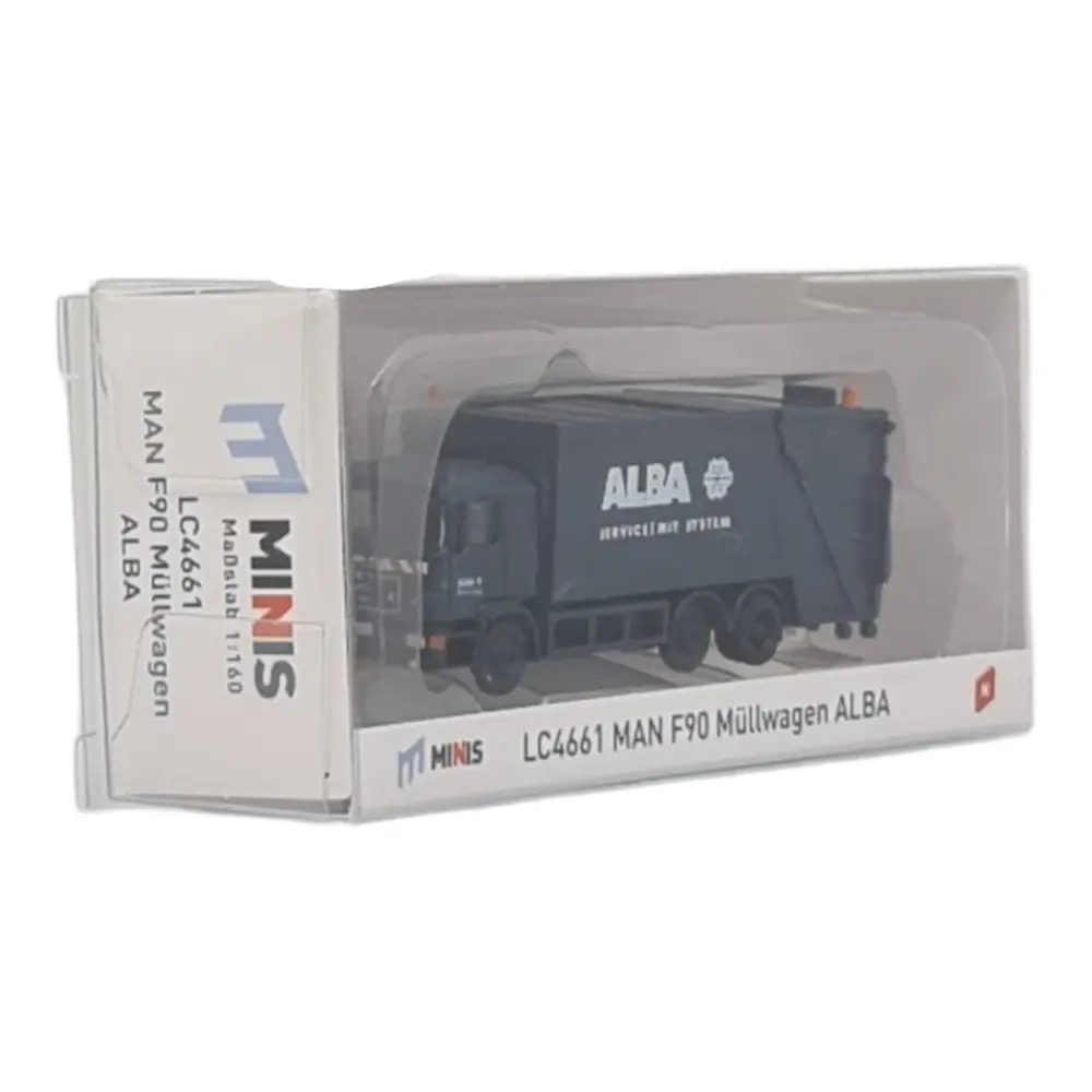 Camion poubelle MAN F90 "Alba" - LEMKE LC4661 - N 1/160 - véhicule miniature - 2