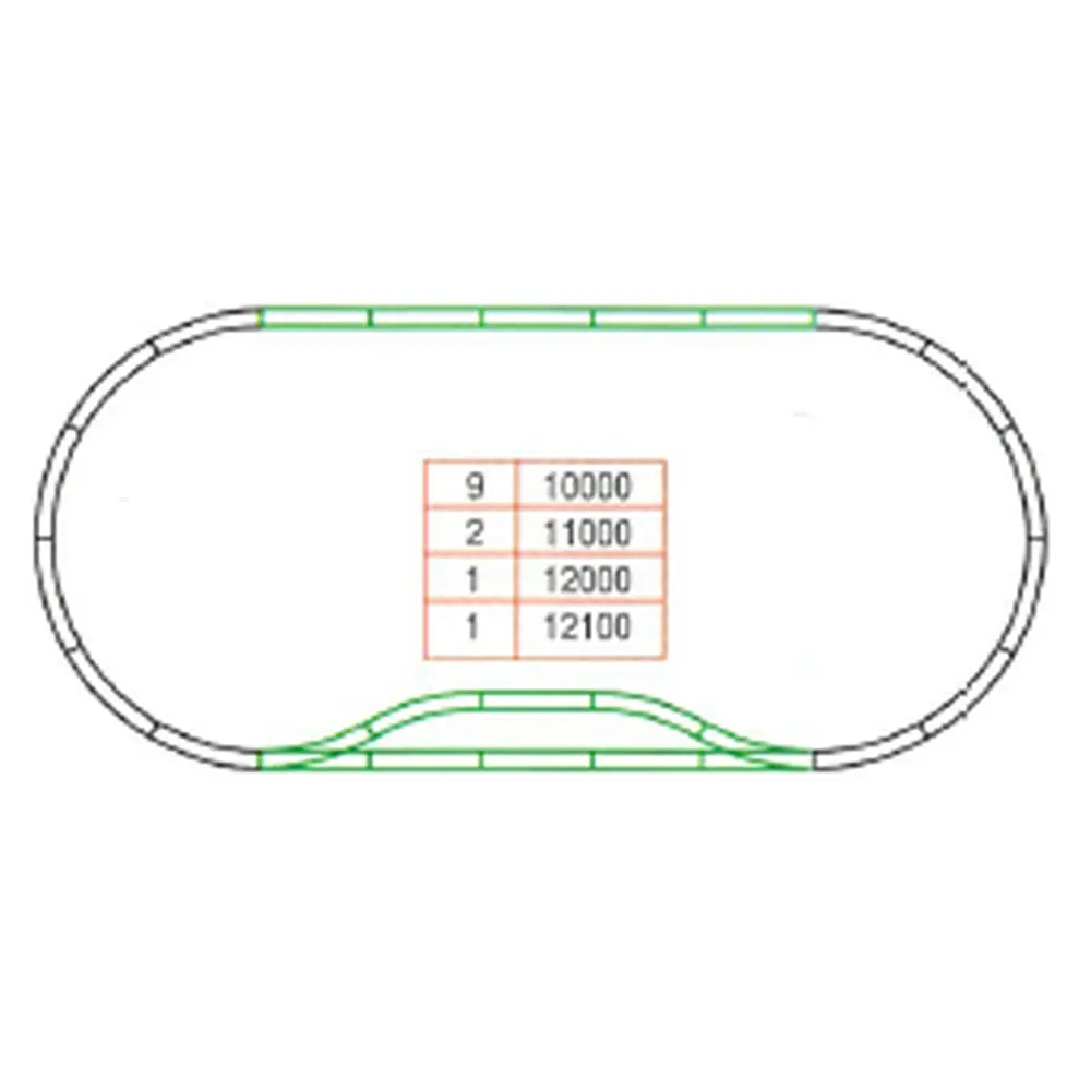 Set rails LGB 19902 pour gare - G 1/22.5 - 13 éléments - 6