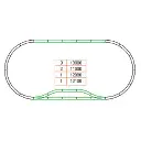 Set rails LGB 19902 pour gare - G 1/22.5 - 13 éléments - 6