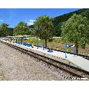 Quai de gare semi-couvert Freiberg KIBRI 37503 - N 1/160 660x25x58mm - 4