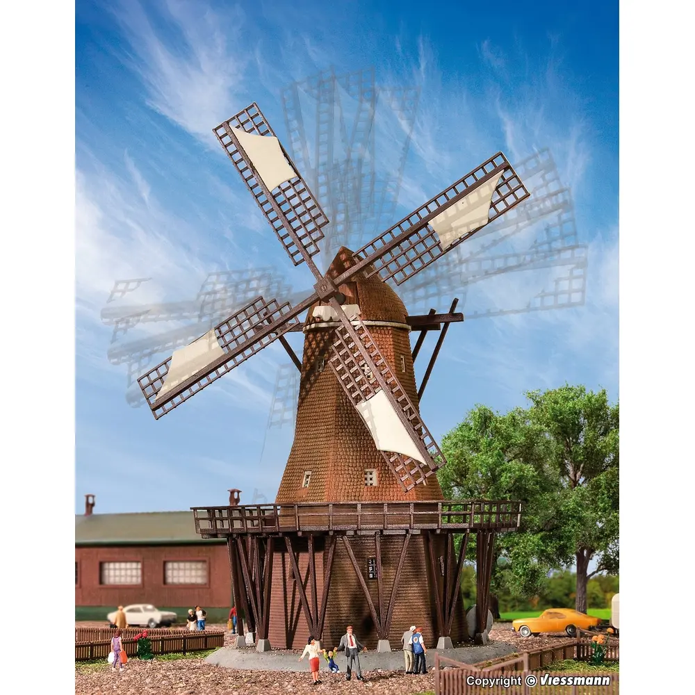 Moulin à vent fonctionnel KIBRI 37302 -  N 1/160 - 90x 90 x 160 mm - 3