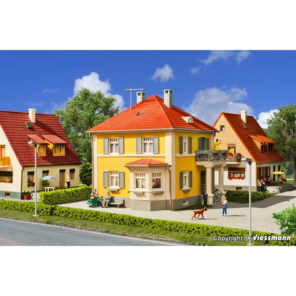 Immeuble/Maison résidentiel KIBRI 38178 - HO 1/87 120x145x125mm - 4