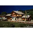 Gare "Oberried" et petit bâtiment - KIBRI 39370 - HO 1/87 - 610 x 160 x 139 mm - 4