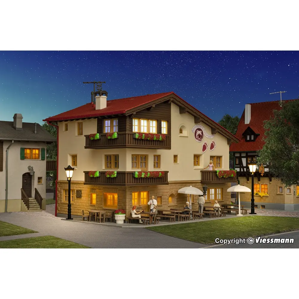 Hôtel Baren - 180x140x120mm - Kibri 38827 - HO 1/87  - 4